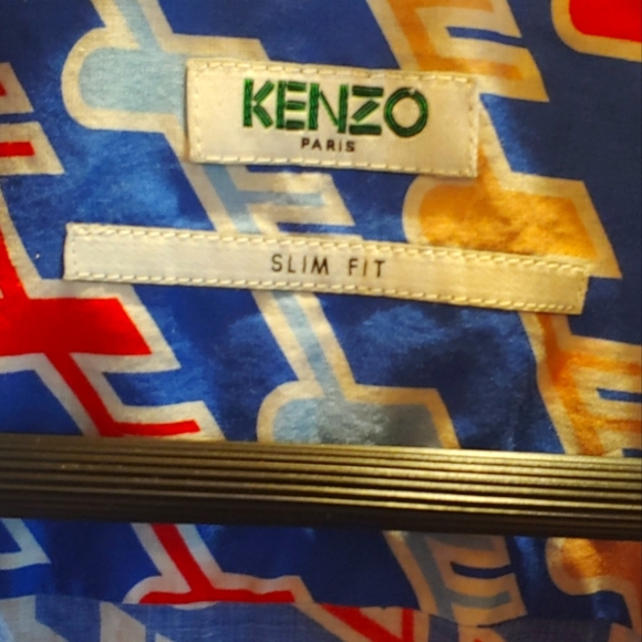 Men's Slim Fit KENZO casual short sleeve shirt. - Picture 1 of 2